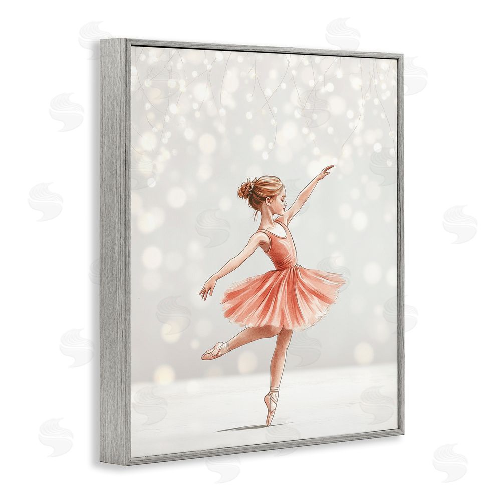 Christine Simpson Art Dancing In The Light Gray Framed Giclee Wall Art Print