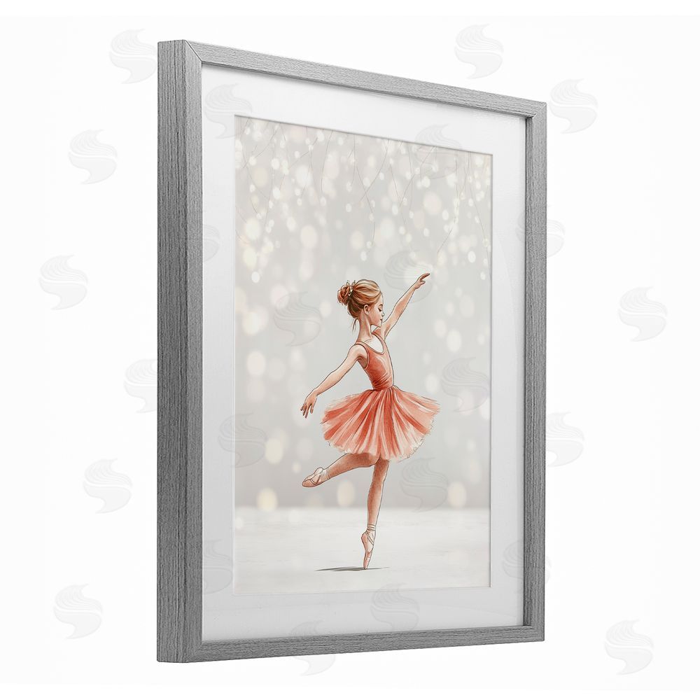 Christine Simpson Art Dancing In The Light Gray Framed Print Under Glass Wall Art