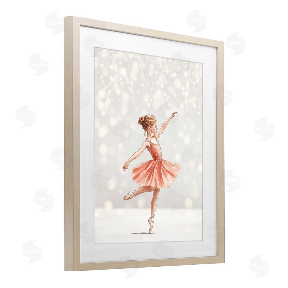 Christine Simpson Art Dancing In The Light Brown Framed Print Under Glass Wall Art