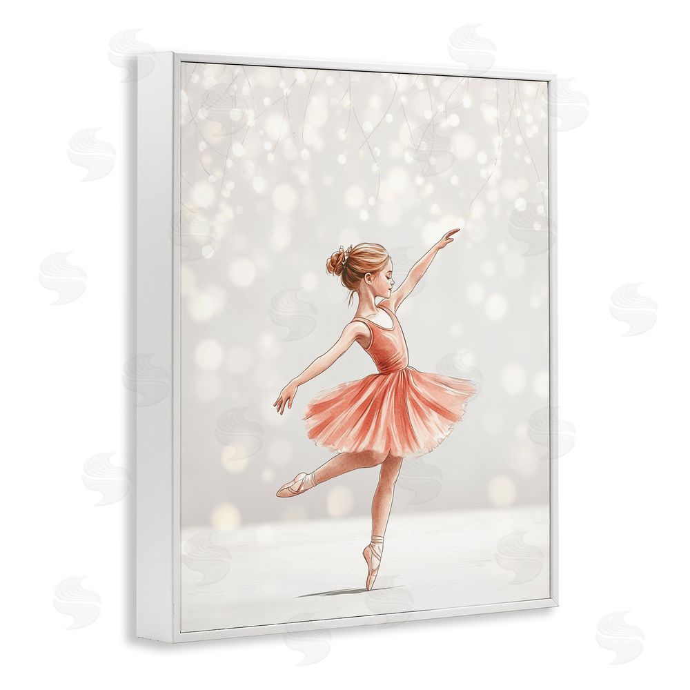 Christine Simpson Art Dancing In The Light White Framed Giclee Wall Art Print