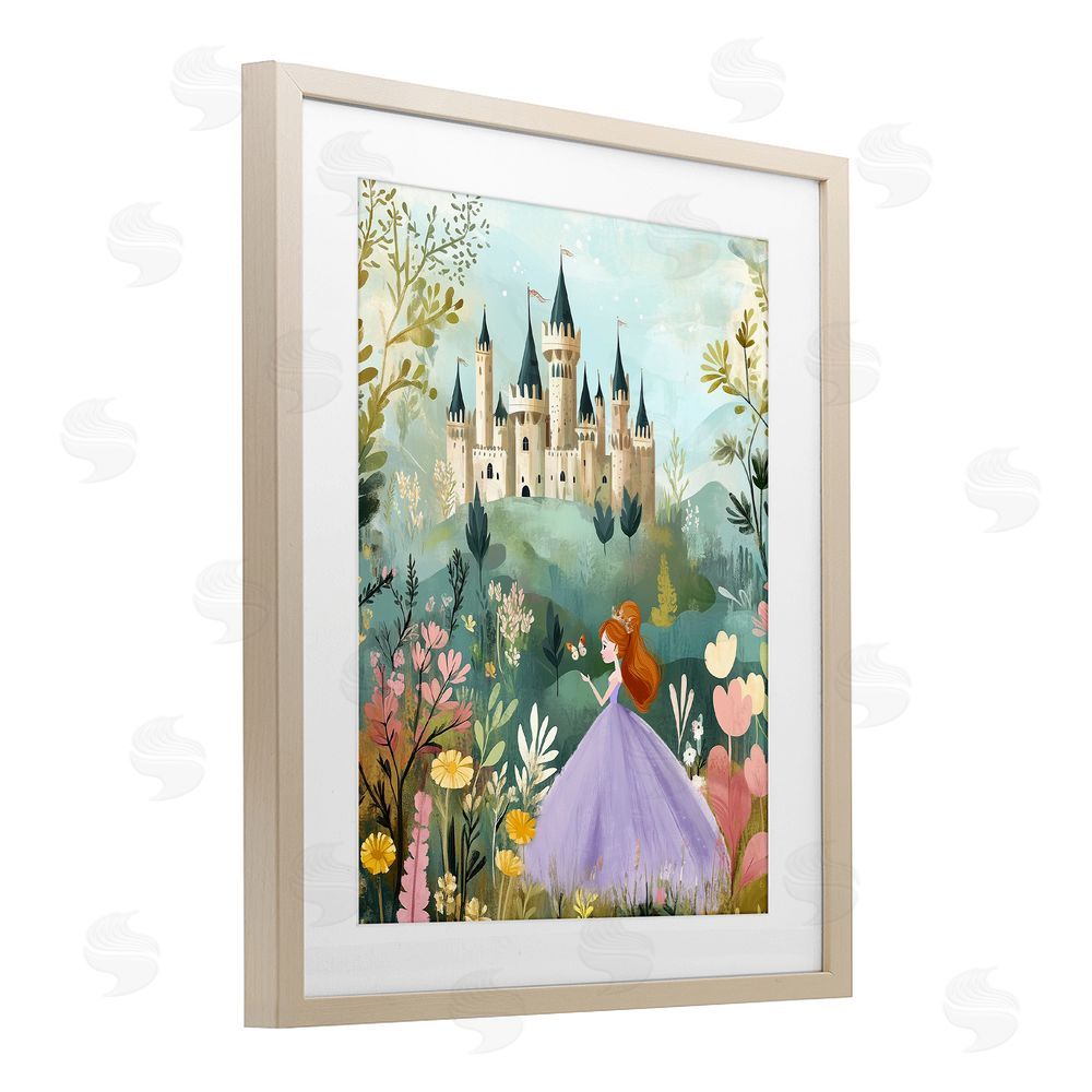Christine Simpson Art Princess Day Out Brown Framed Print Under Glass Wall Art