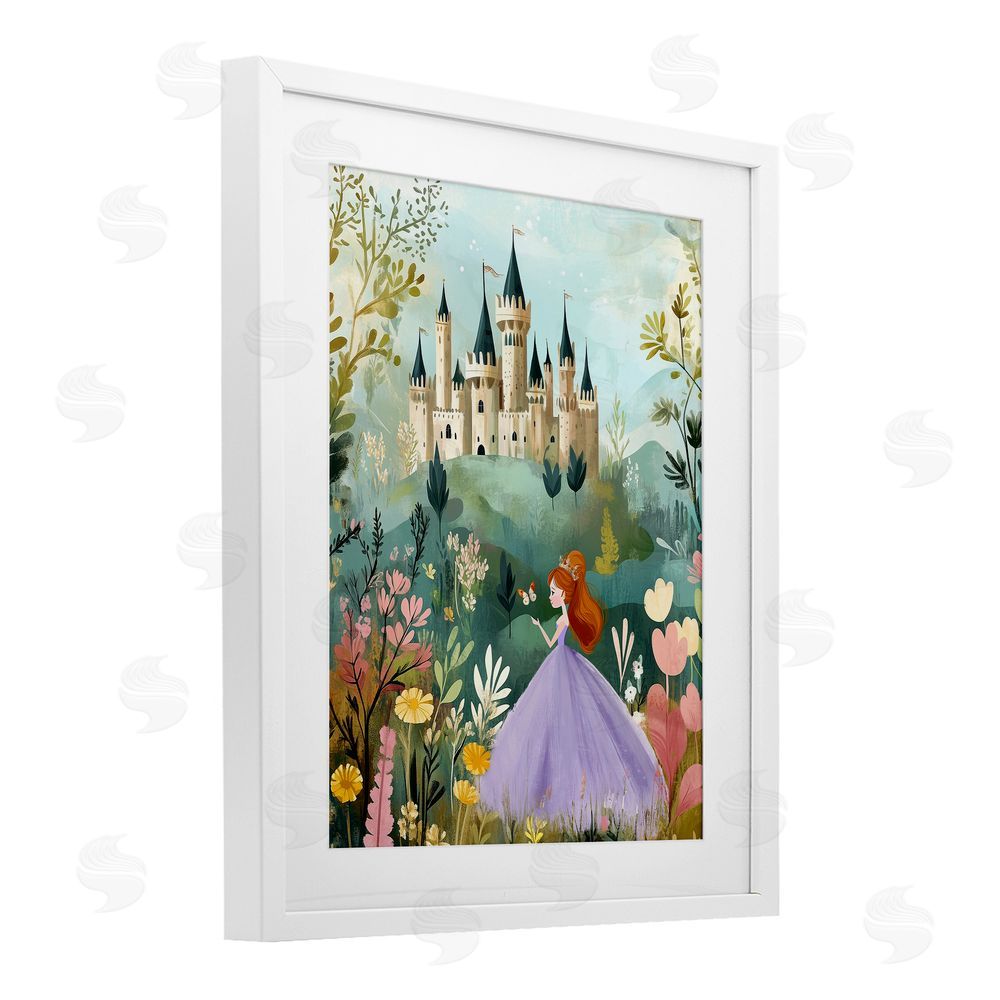 Christine Simpson Art Princess Day Out White Framed Print Under Glass Wall Art