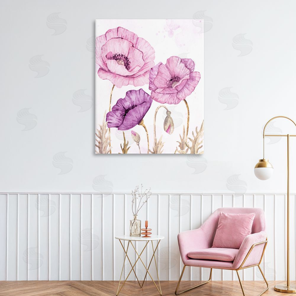Kim Allen Bright Purple Poppies 