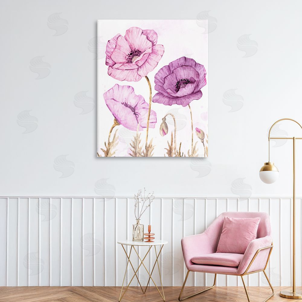Kim Allen Bright Poppies in Purple 