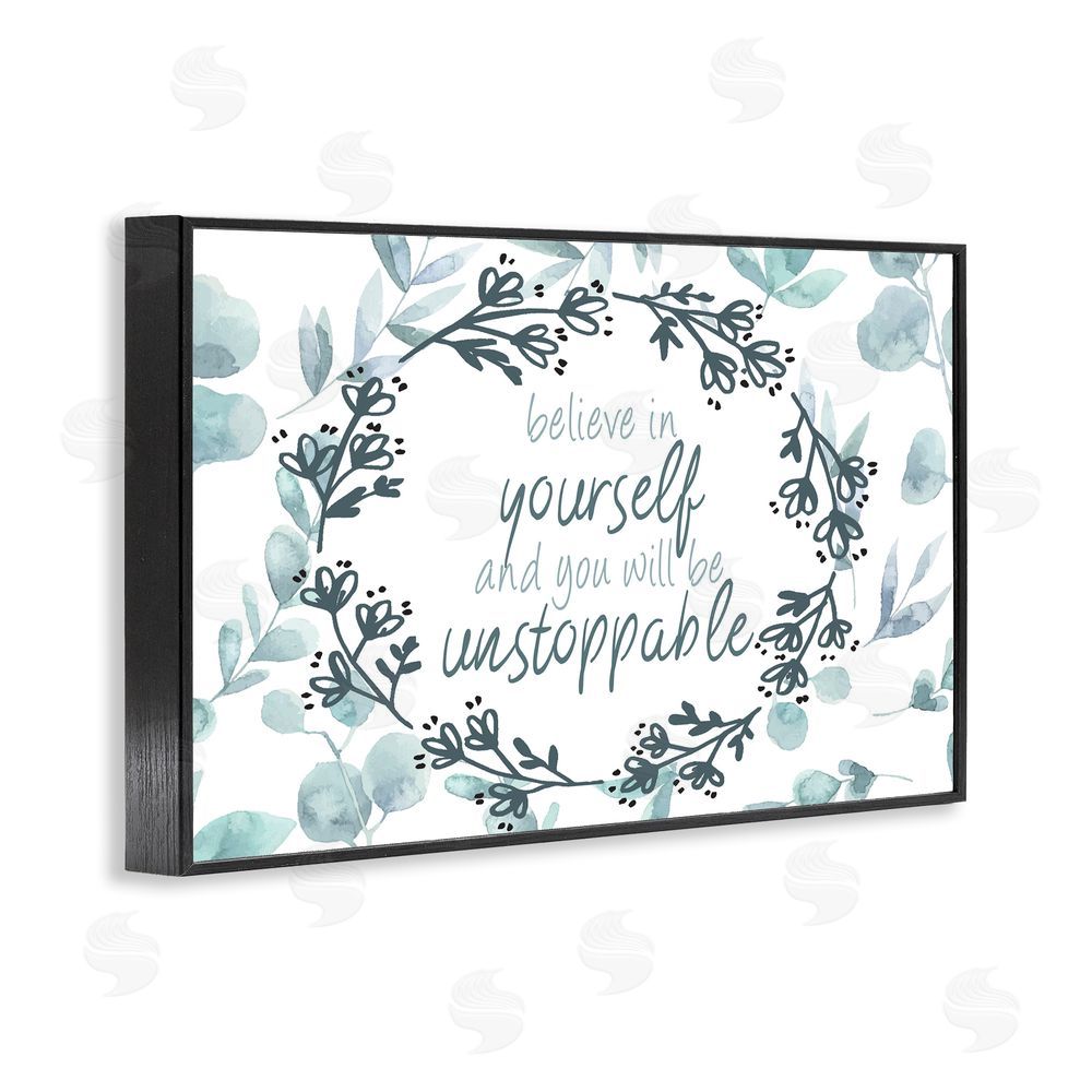 Kim Allen You Will Be Unstoppable Black Framed Giclee Wall Art Print