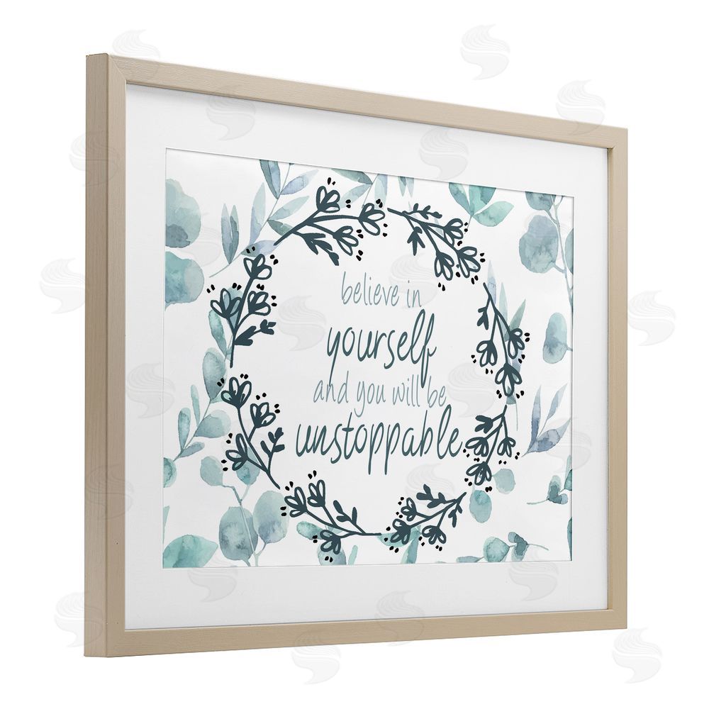 Kim Allen You Will Be Unstoppable Brown Framed Print Under Glass with Matting Wall Art