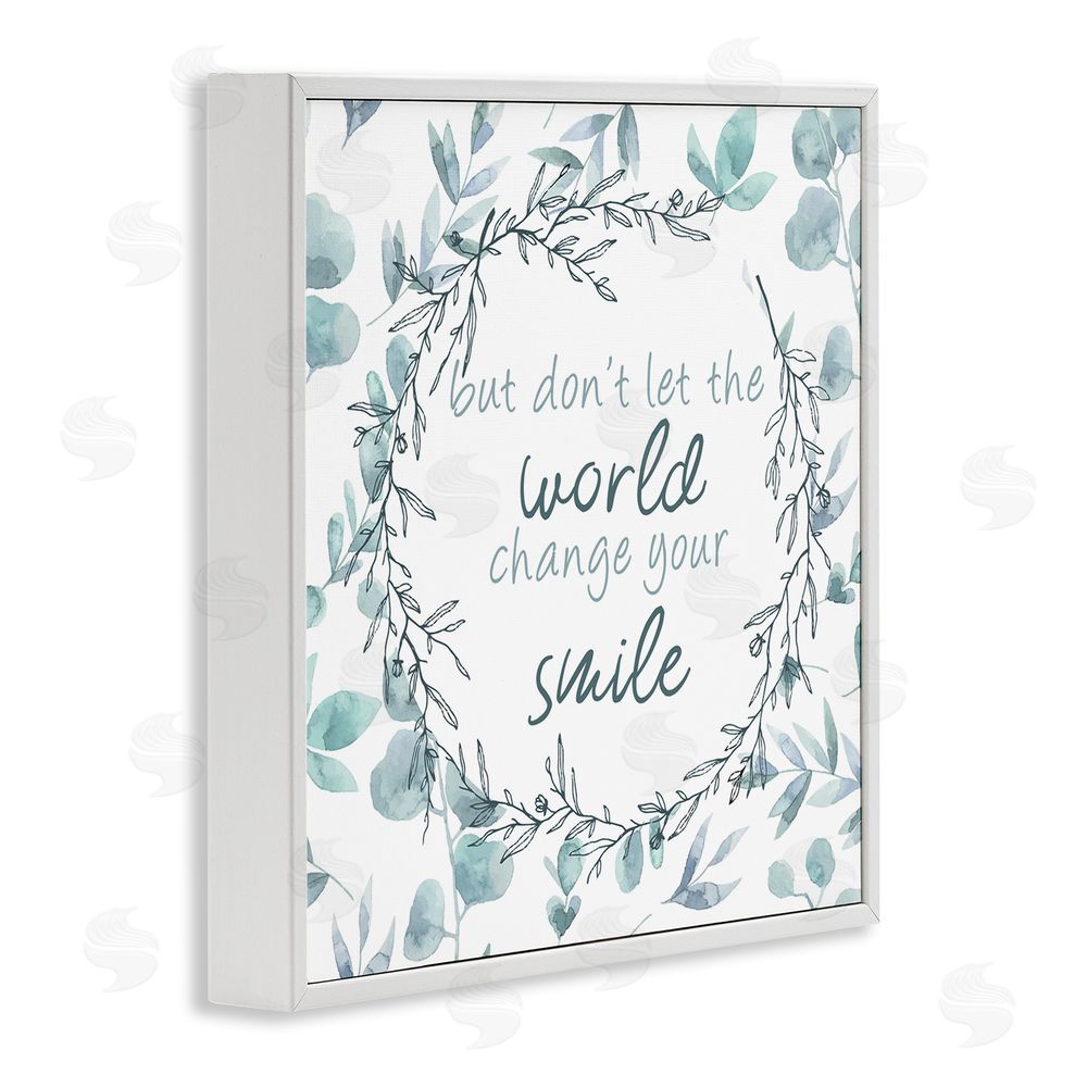 Kim Allen Don't Let The World Change White Framed Giclee Wall Art Print