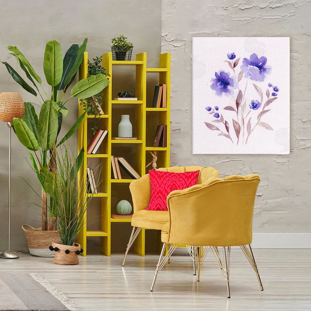 Leah Noel Art Blooming Purple Flowers 