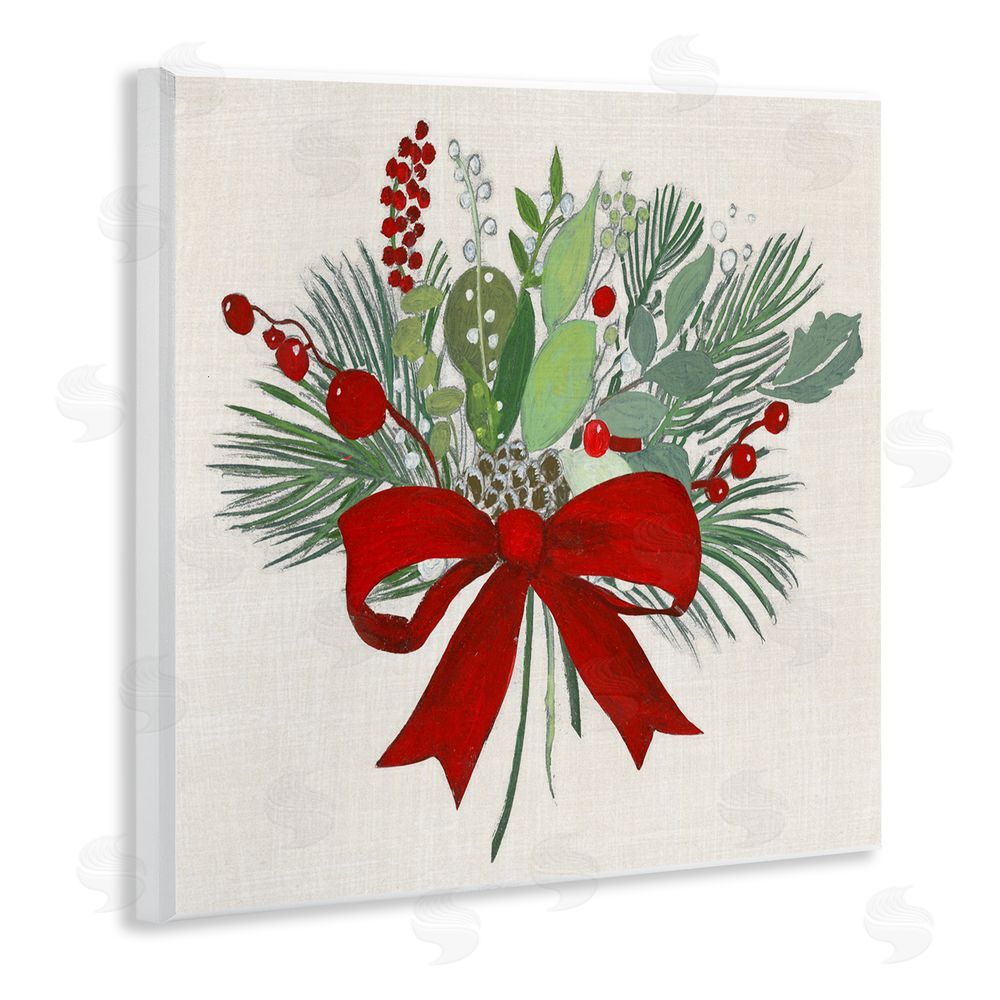 Tava Studios Merry Berry Bow Wall Plaque Art Print