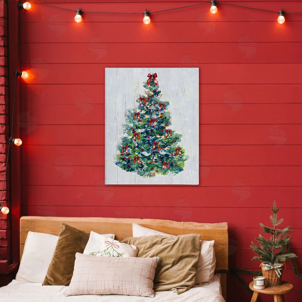 Sally Swatland O Christmas Tree Celebration Canvas Art on Wall