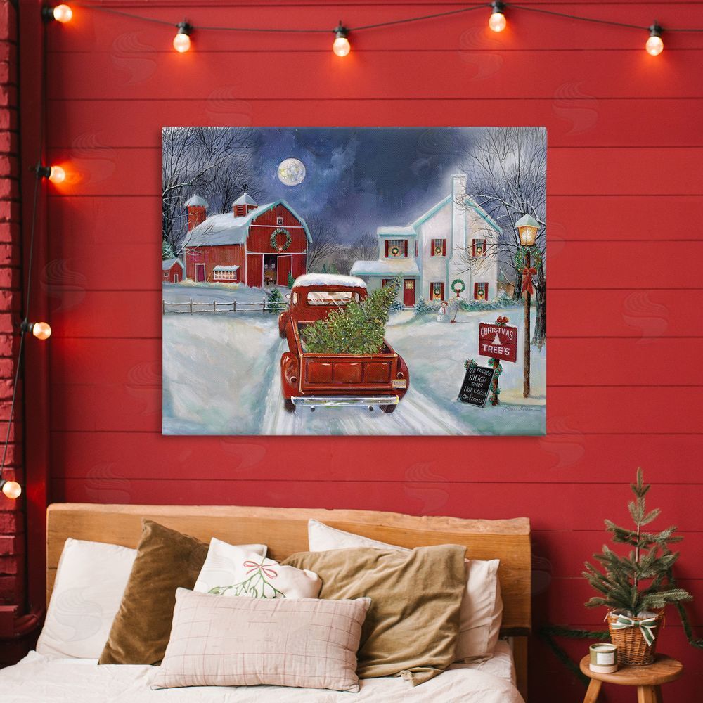 Ruane Manning Entering Christmas Tree Farm Printed Wall Art in Room