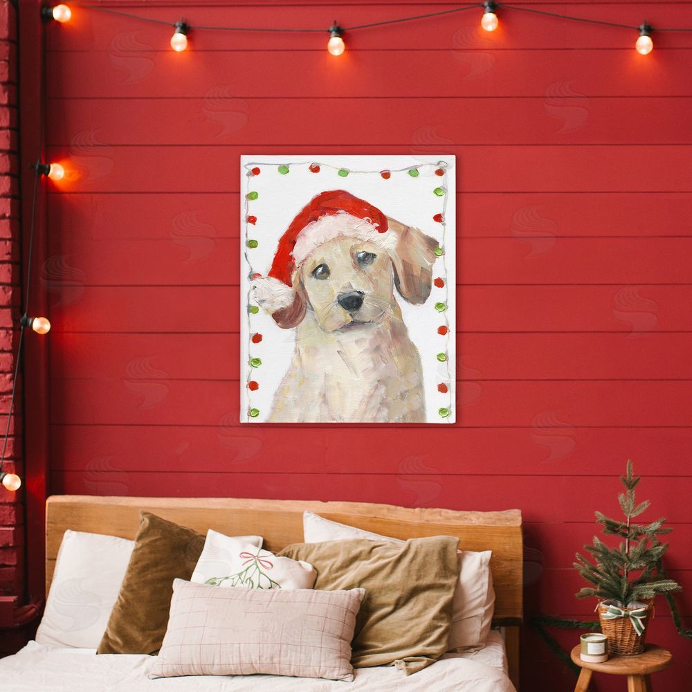 Sally Swatland Santa Paws Pup Canvas Art on Wall