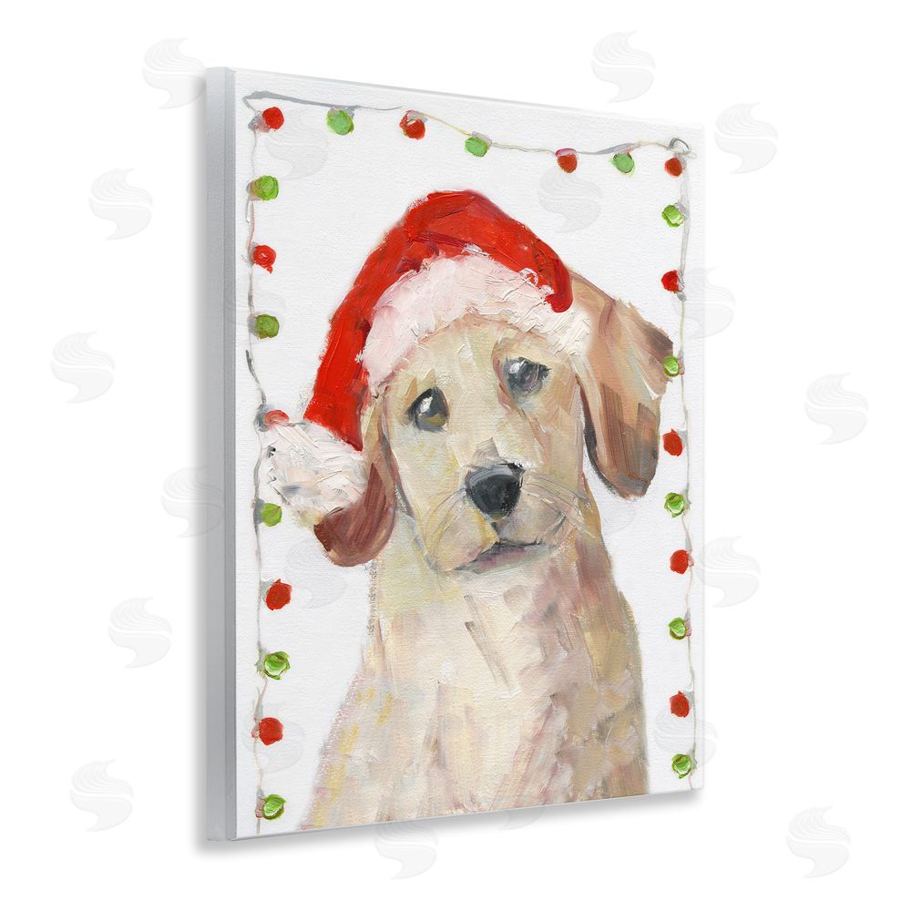 Sally Swatland Santa Paws Pup Wall Plaque Art Print