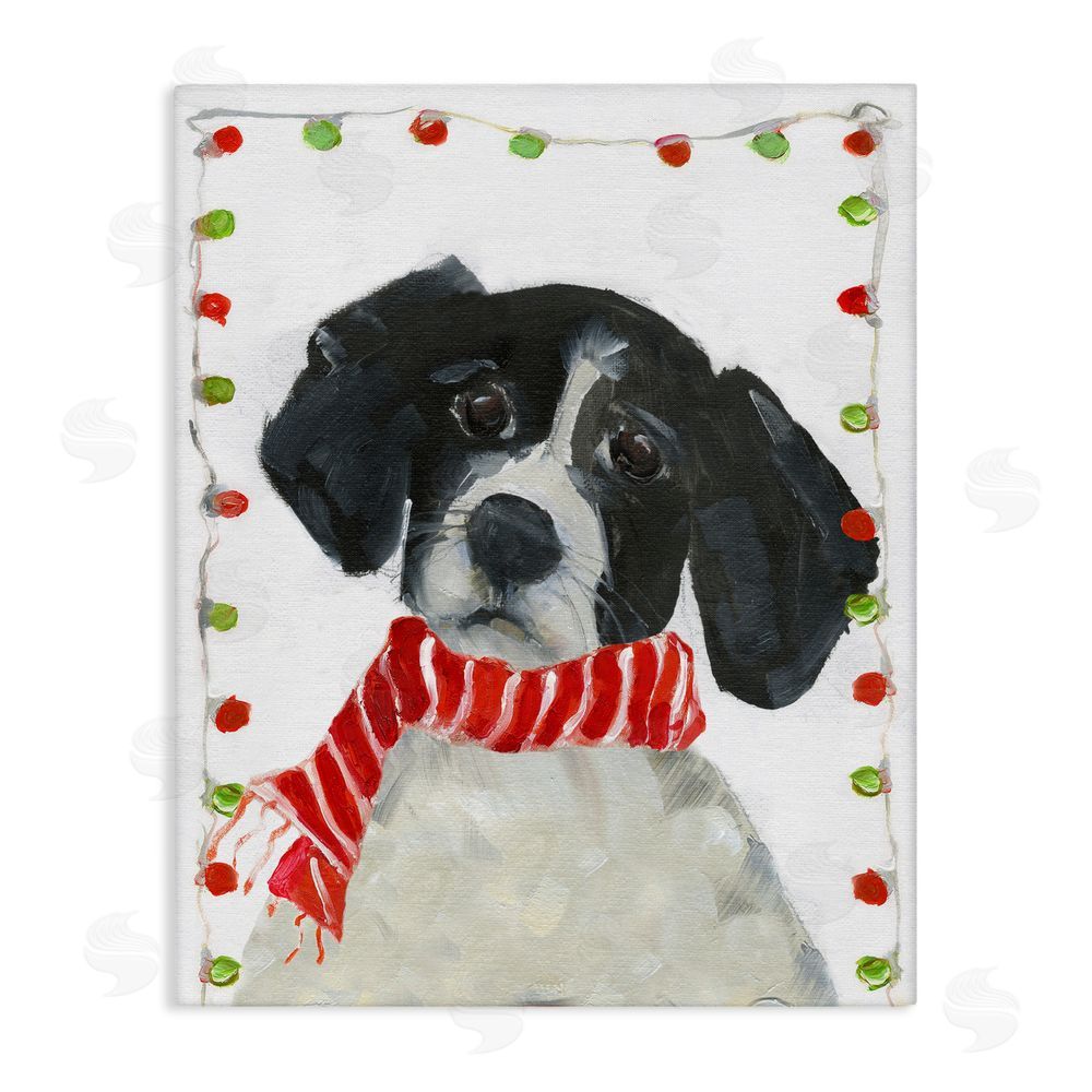 Sally Swatland Santa Paws Dog Canvas Wall Art Print