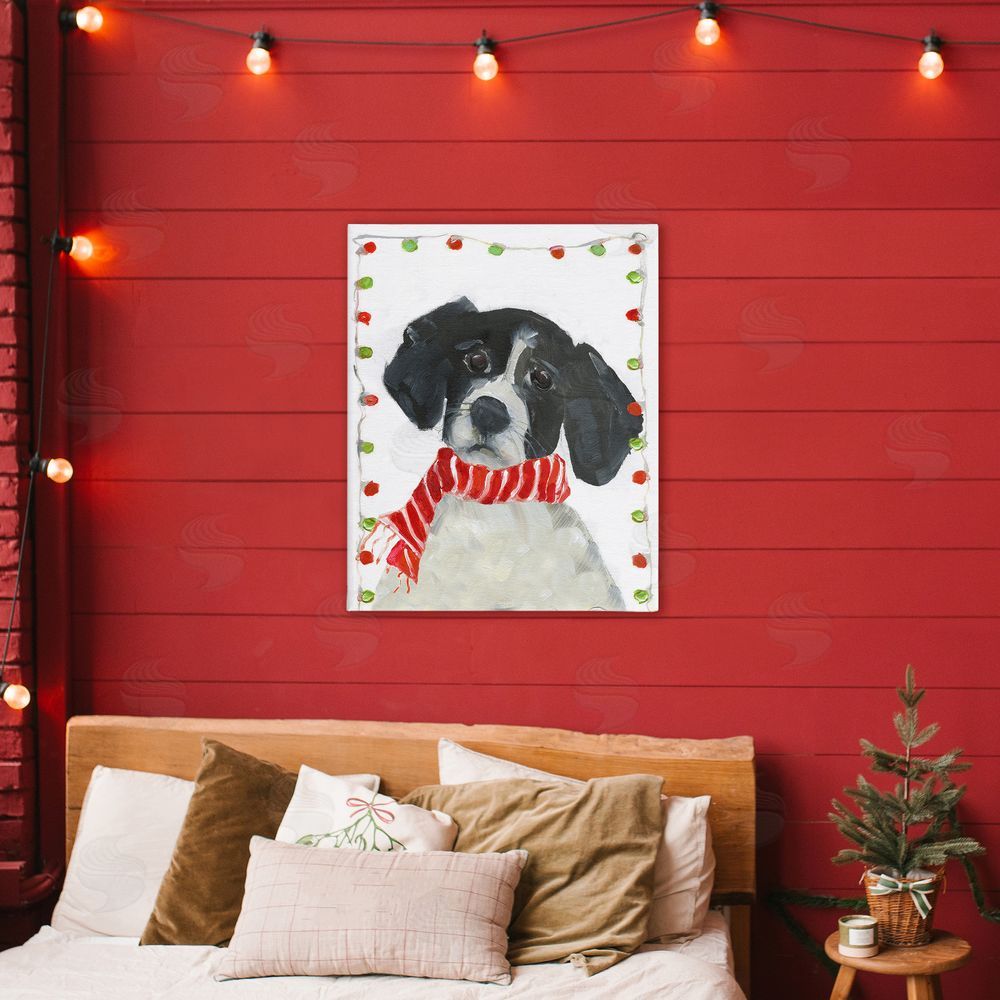 Sally Swatland Santa Paws Dog Canvas Art on Wall