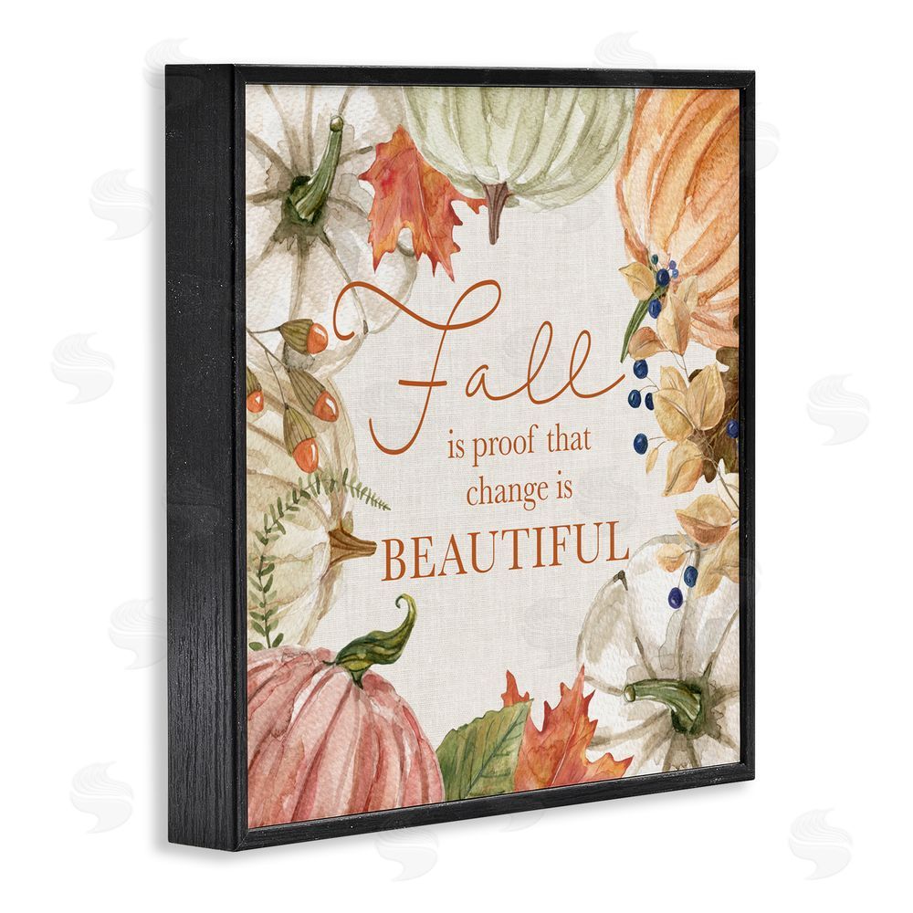 Livi Finn Seasonal Change Is Beautiful Black Framed Giclee Wall Art Print