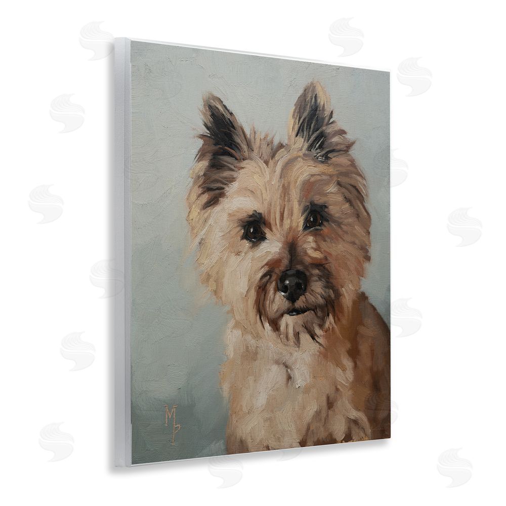 Marian Parsons Cairn Terrier Portrait Wooden Wall Plaque Art Print