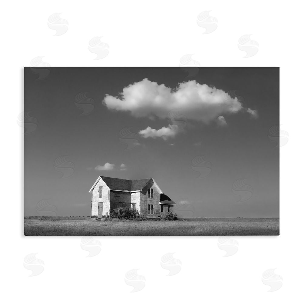 Steve Toole Solitary Erstwhile Cottage Stretched Canvas Wall Art Print