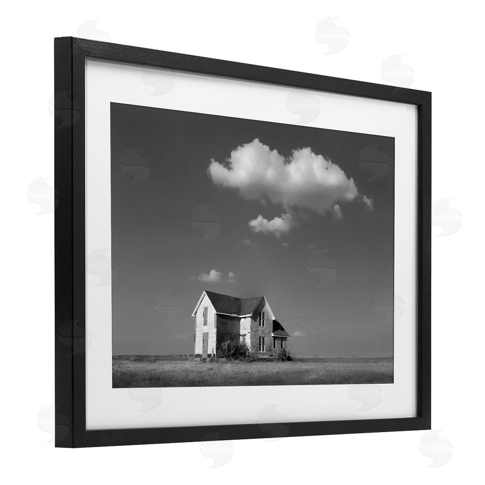 Steve Toole Solitary Erstwhile Cottage Black Framed Print Under Glass Wall Art