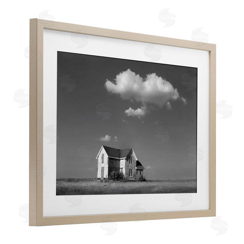Steve Toole Solitary Erstwhile Cottage Brown Framed Print Under Glass Wall Art