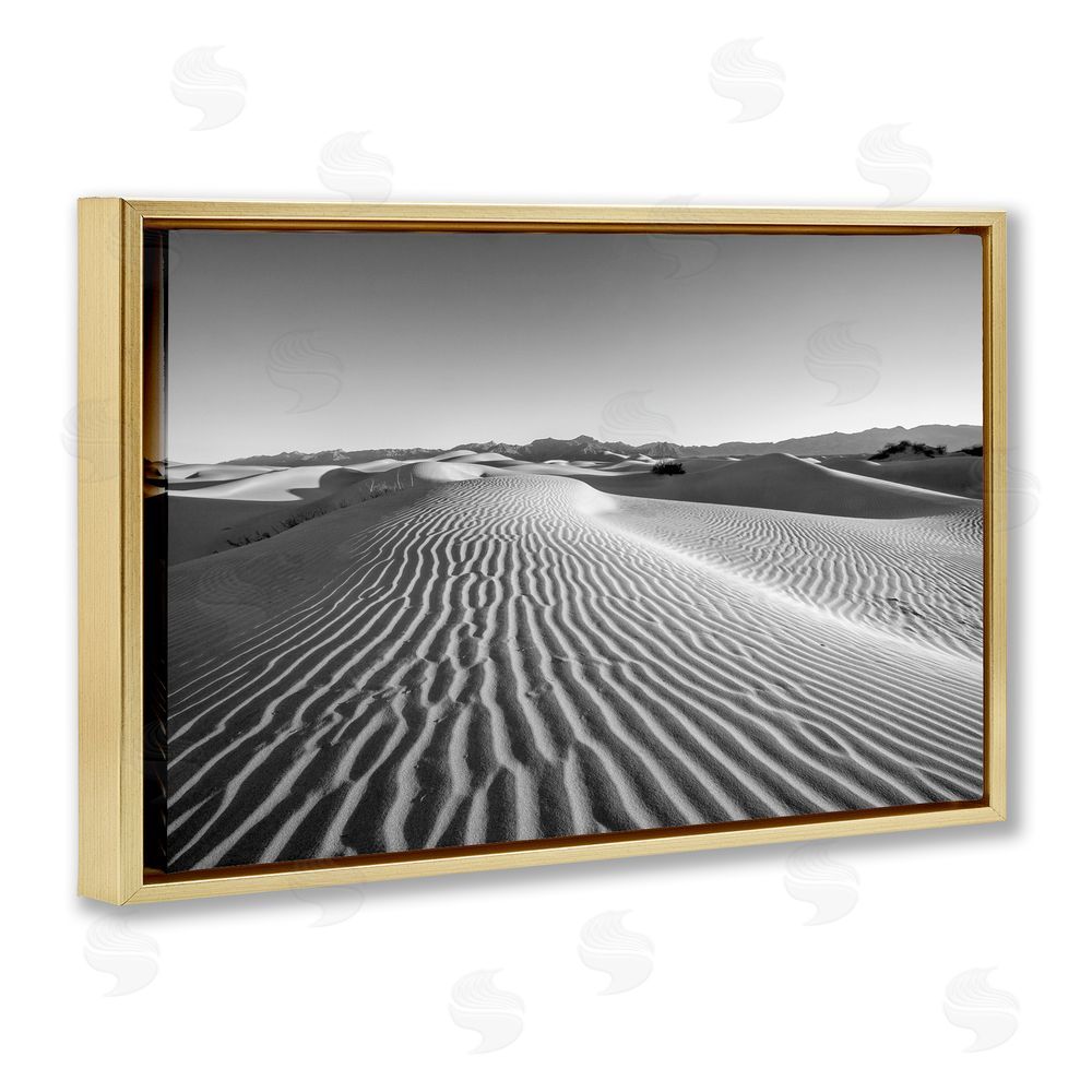 Jon Evan Sand Waves In The Distance Gold Floating Frame Canvas Wall Art Print