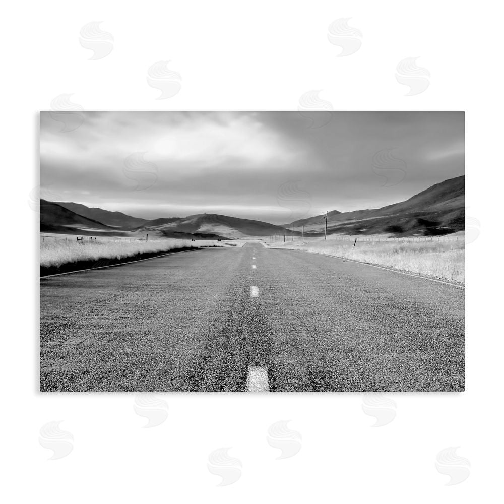 Steve Toole Open Road Through Rolling Hills Stretched Canvas Wall Art Print