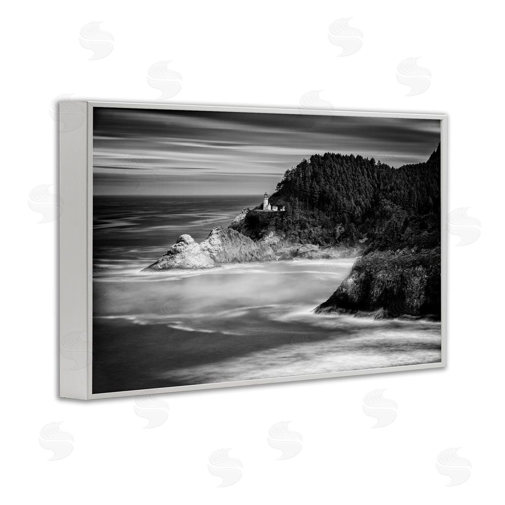 Rick Berk Perched Above The Pacific White Framed Giclee Wall Art Print