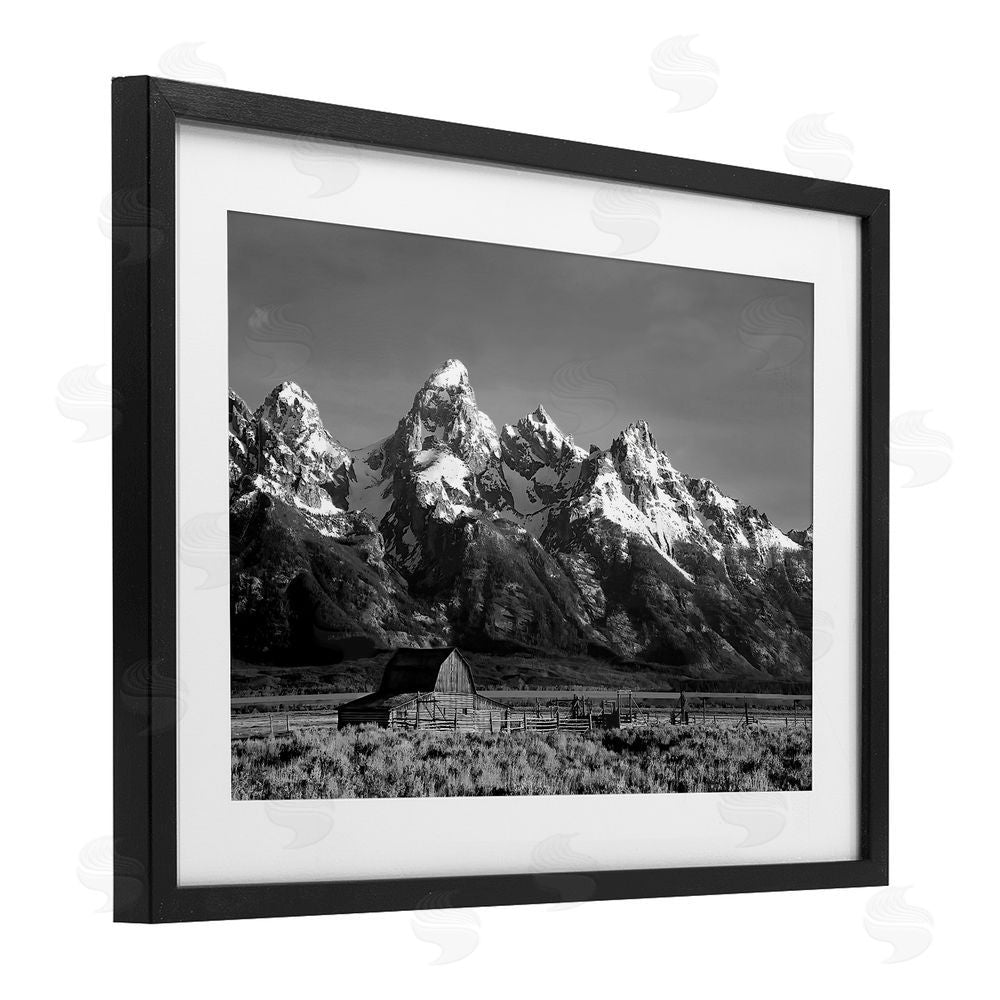 Steve Toole John Moulton Barn Landscape Black Framed Print Under Glass Wall Art