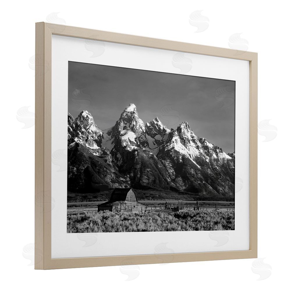 Steve Toole John Moulton Barn Landscape Brown Framed Print Under Glass Wall Art