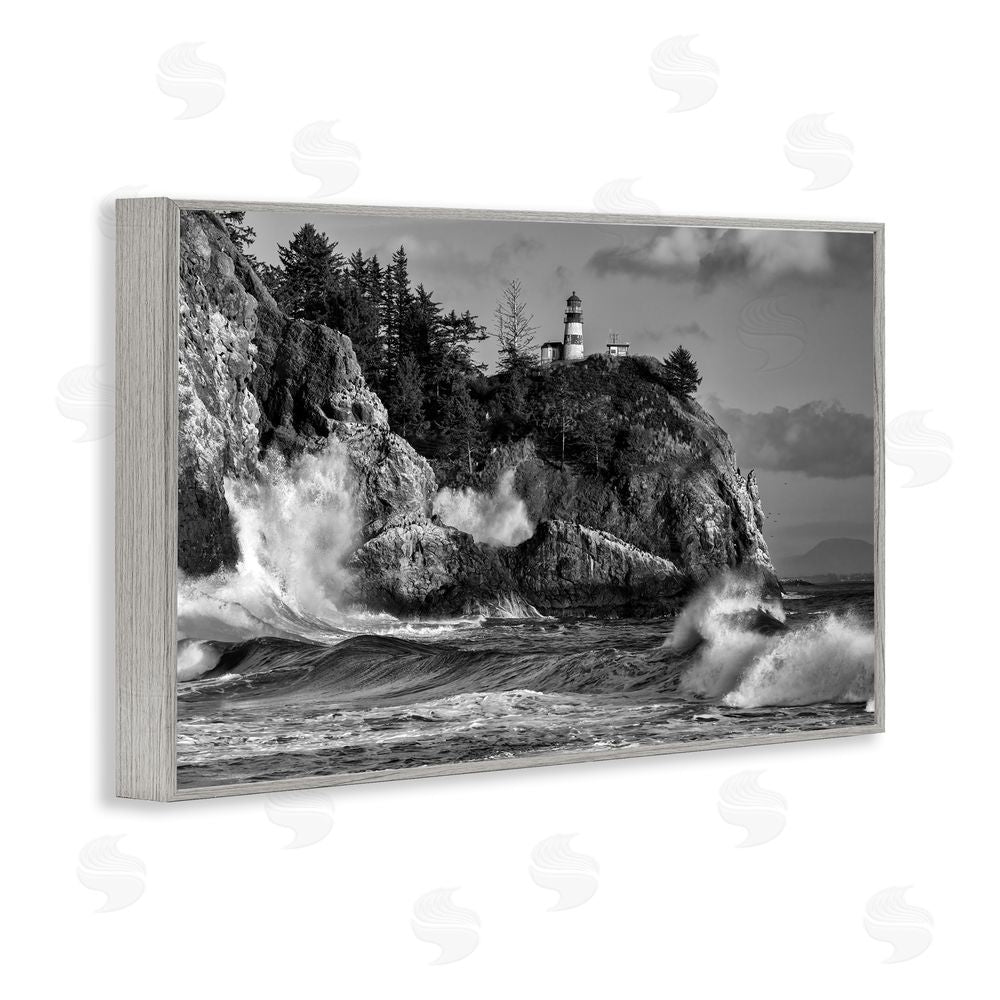 Rick Berk Rising Tide at Cape Gray Framed Giclee Wall Art Print