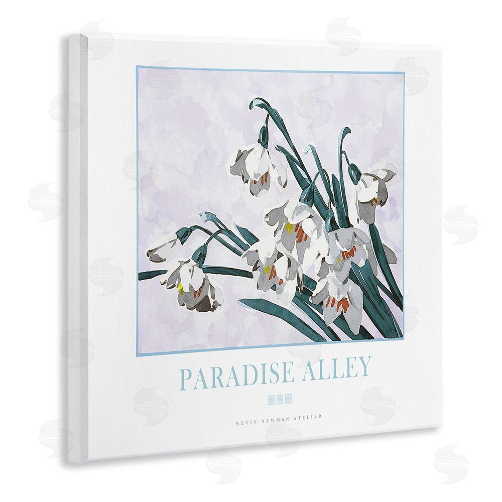 Jadei Graphics Paradise Alley White Spring Blooms Wooden Wall Plaque Art Print