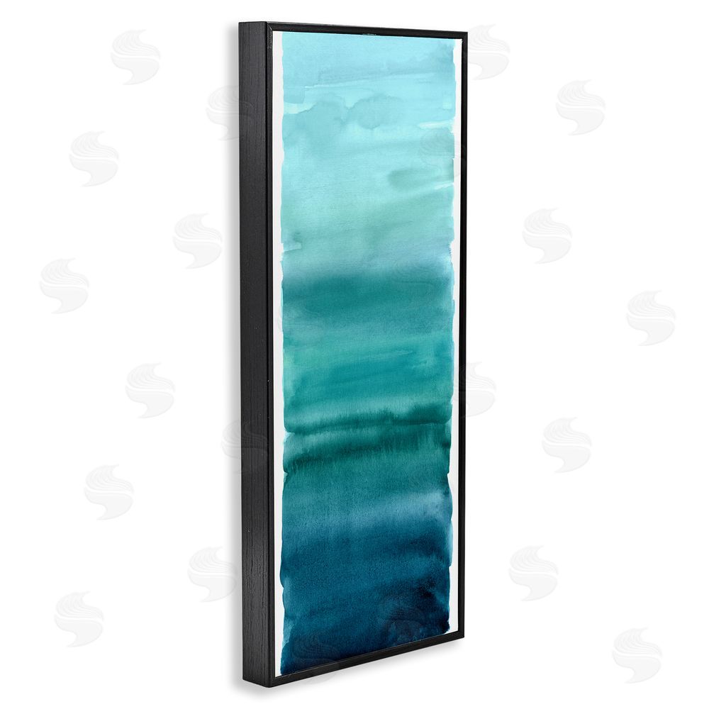Allie Corbin Cerulean Blend Gradient Black Framed Giclee Wall Art Print