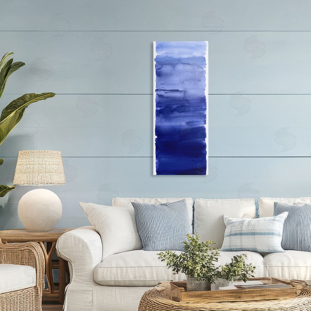 Allie Corbin Indigo Blend Gradient Stretched Canvas Wall Art in Room