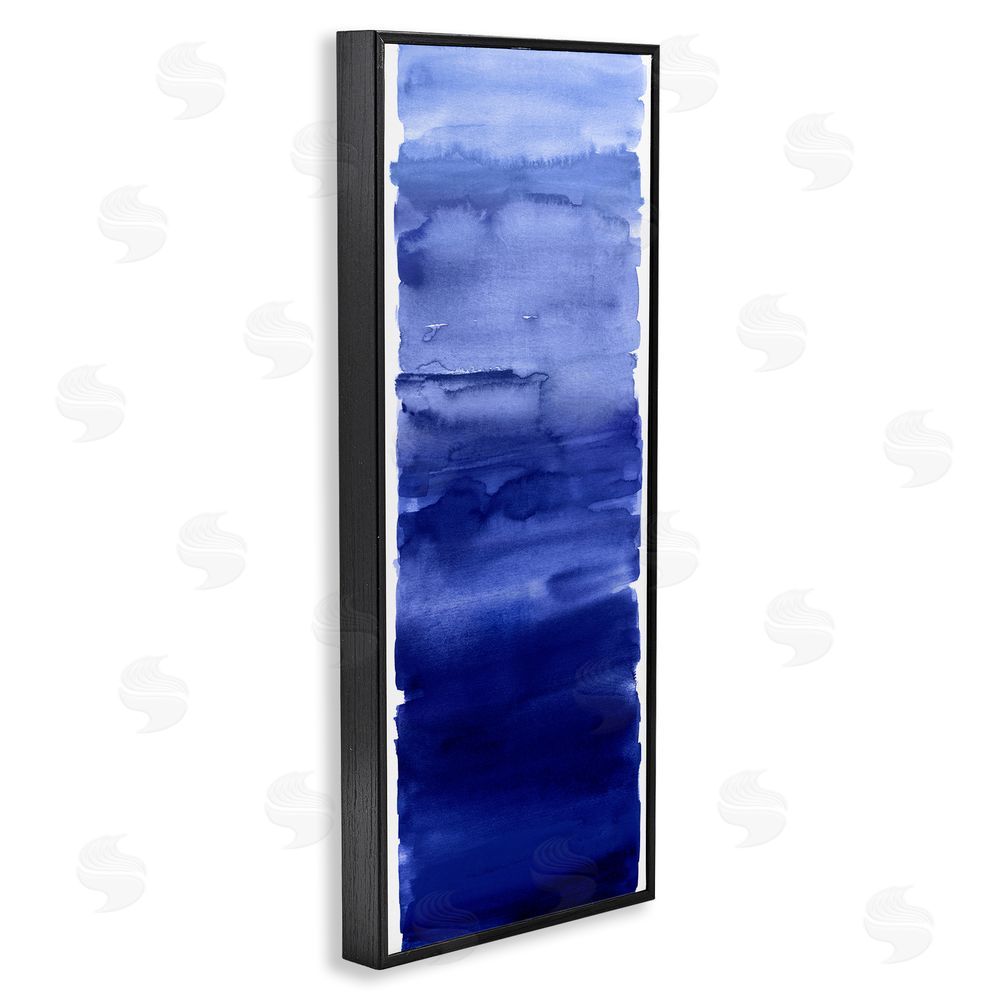Allie Corbin Indigo Blend Gradient Black Framed Giclee Wall Art Print