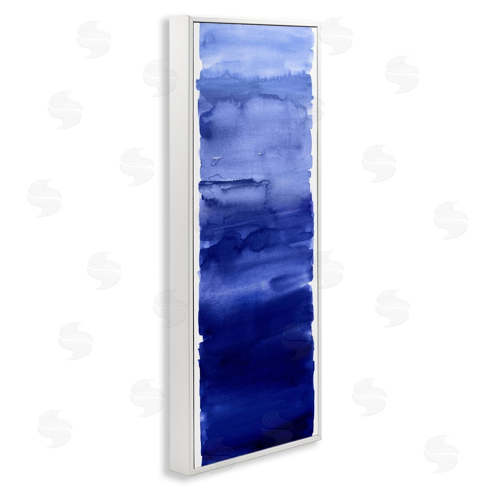 Allie Corbin Indigo Blend Gradient White Framed Giclee Wall Art Print