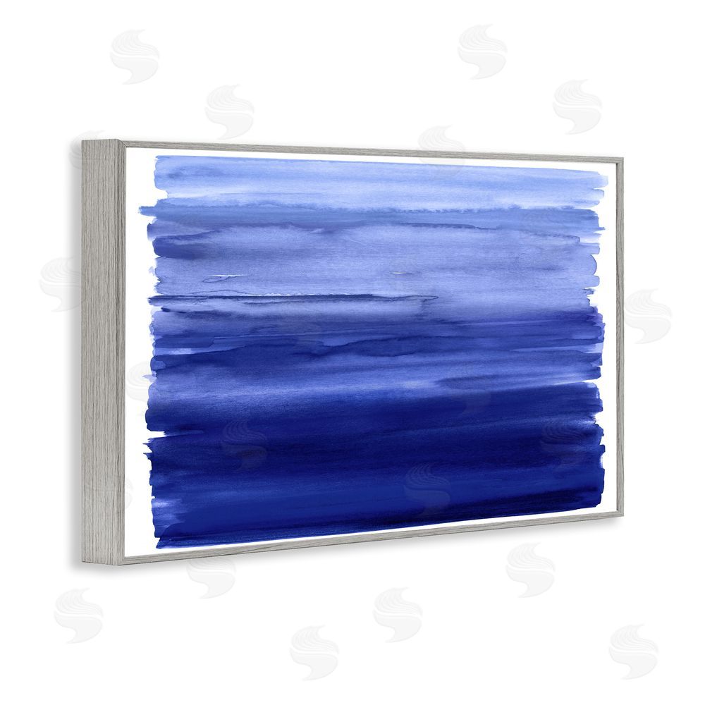 Allie Corbin Oceanic Ombre Blue Gray Framed Giclee Wall Art Print