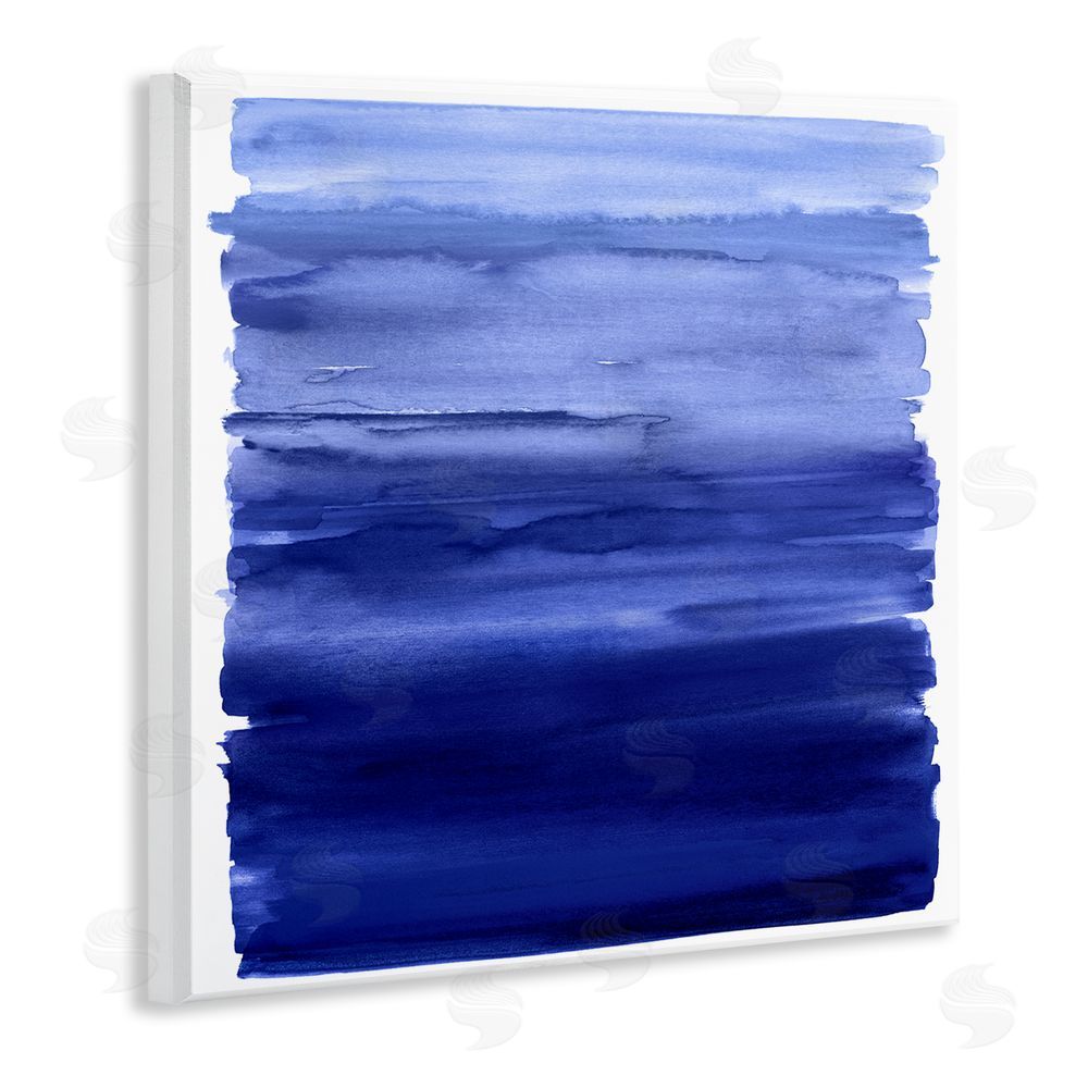 Allie Corbin Indigo Ombre Gradient Wooden Wall Plaque Art Print