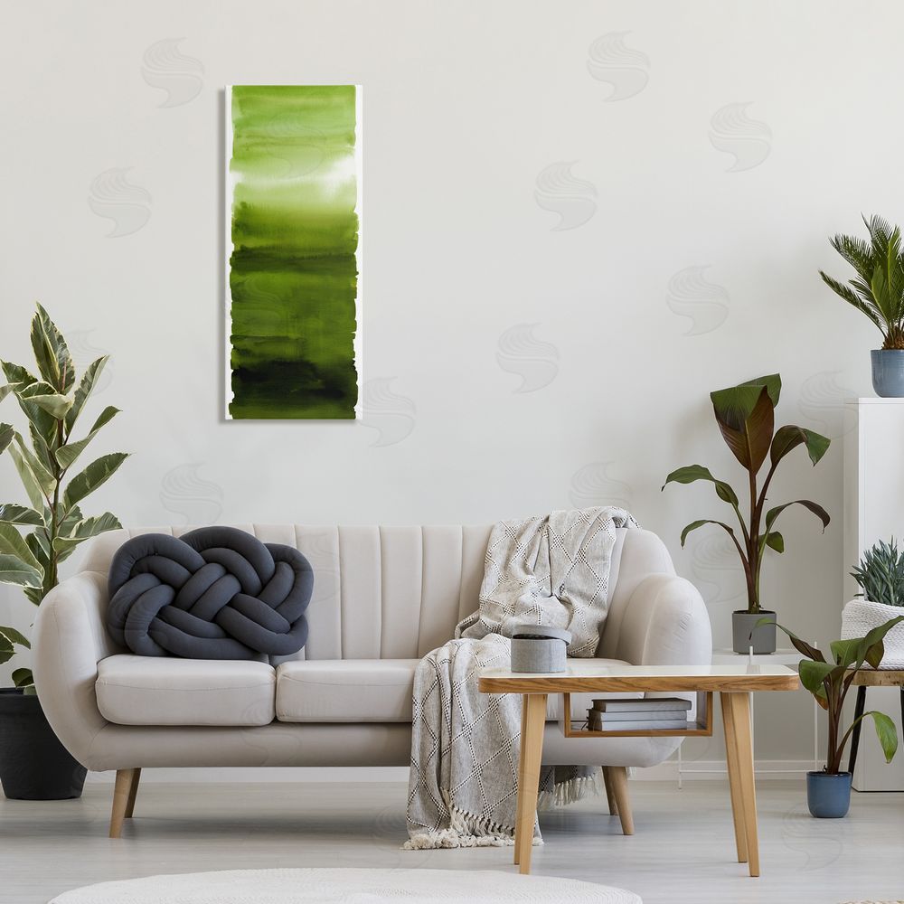 Allie Corbin Green Blend Gradient Stretched Canvas Wall Art in Room