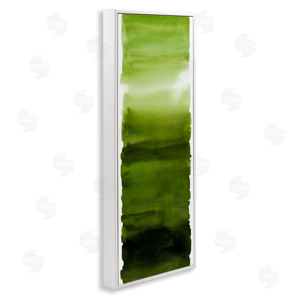 Allie Corbin Green Blend Gradient White Framed Giclee Wall Art Print