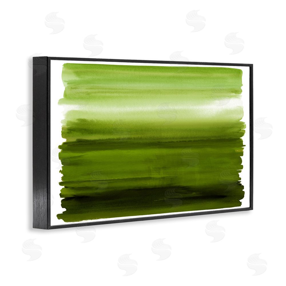 Allie Corbin Ombre Green Gradient Black Framed Giclee Wall Art Print