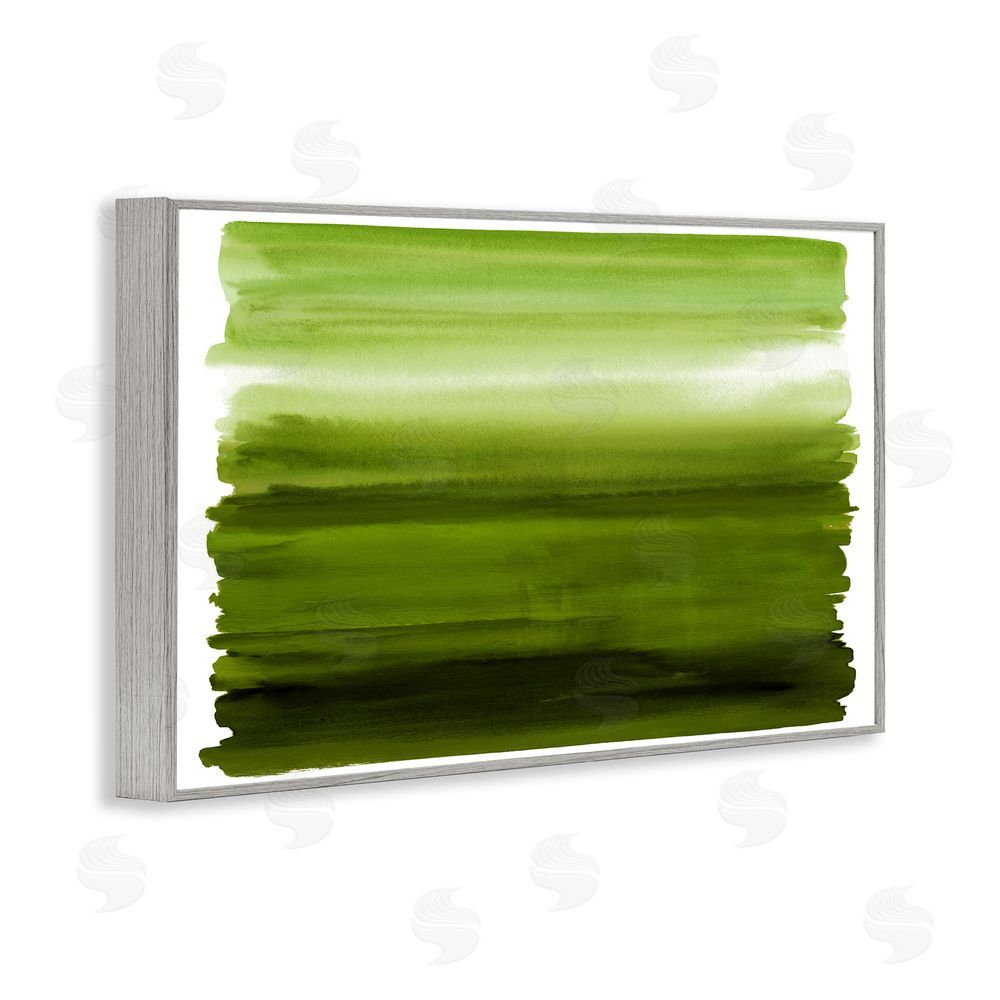 Allie Corbin Ombre Green Gradient Gray Framed Giclee Wall Art Print