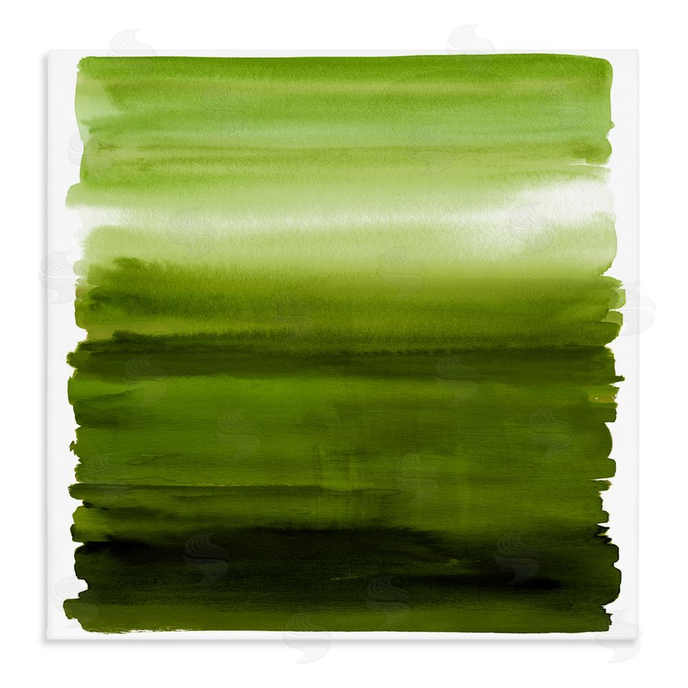 Allie Corbin Earthy Green Ombre Stretched Canvas Wall Art Print