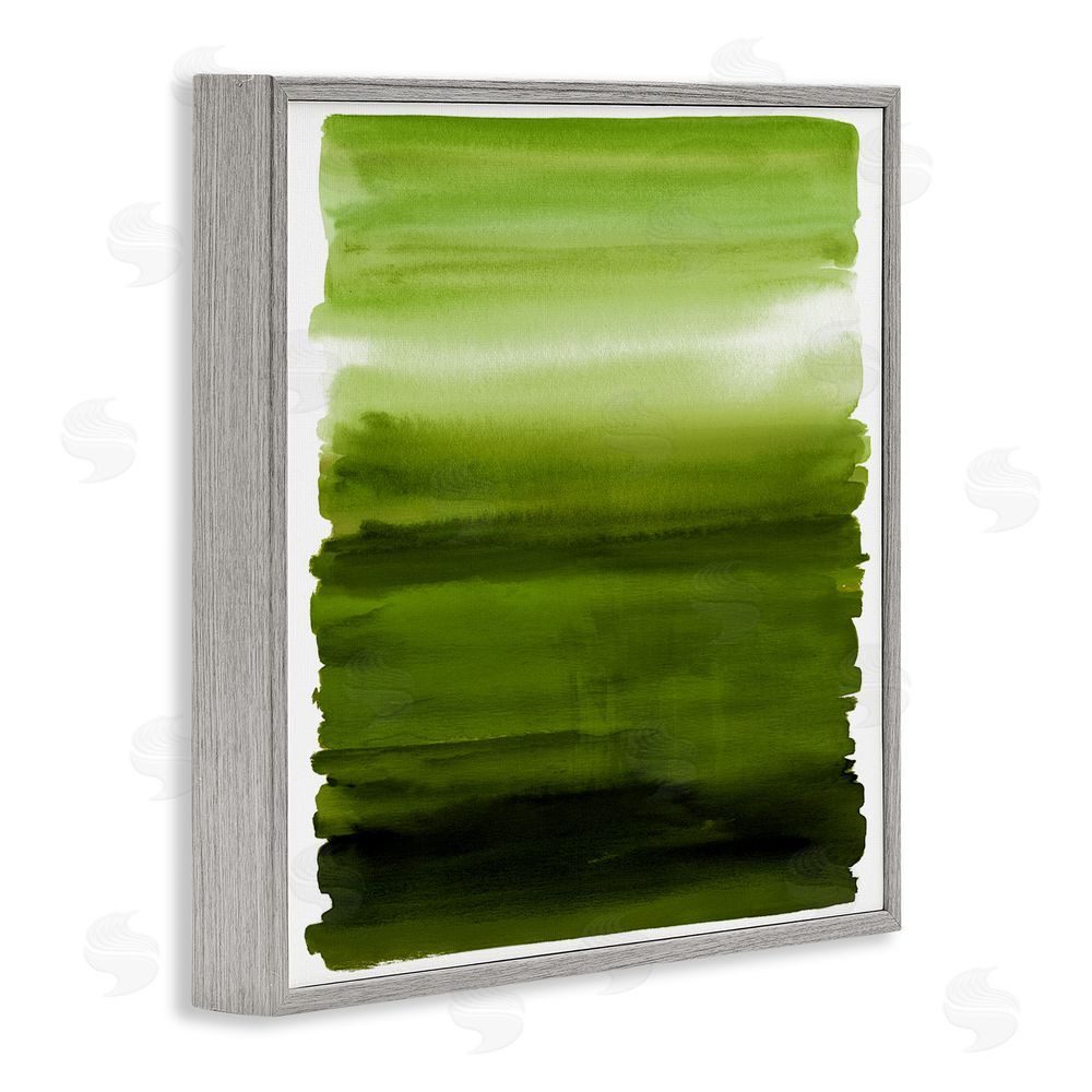 Allie Corbin Earthy Green Ombre Gray Framed Giclee Wall Art Print