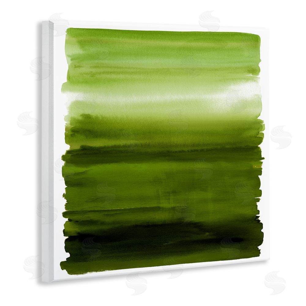 Allie Corbin Earthy Green Ombre Wooden Wall Plaque Art Print