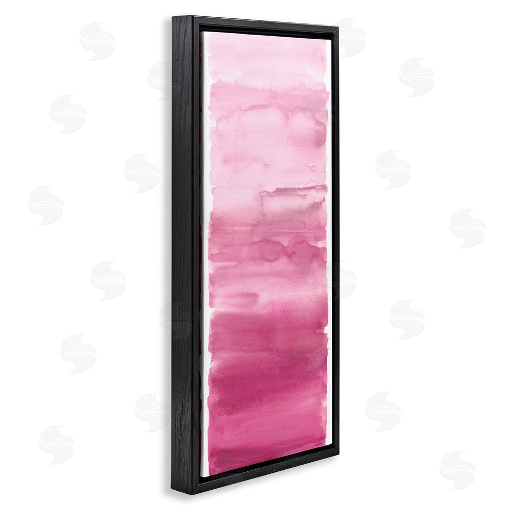 Allie Corbin Blush Blend Gradient Black Floating Frame Canvas Wall Art Print