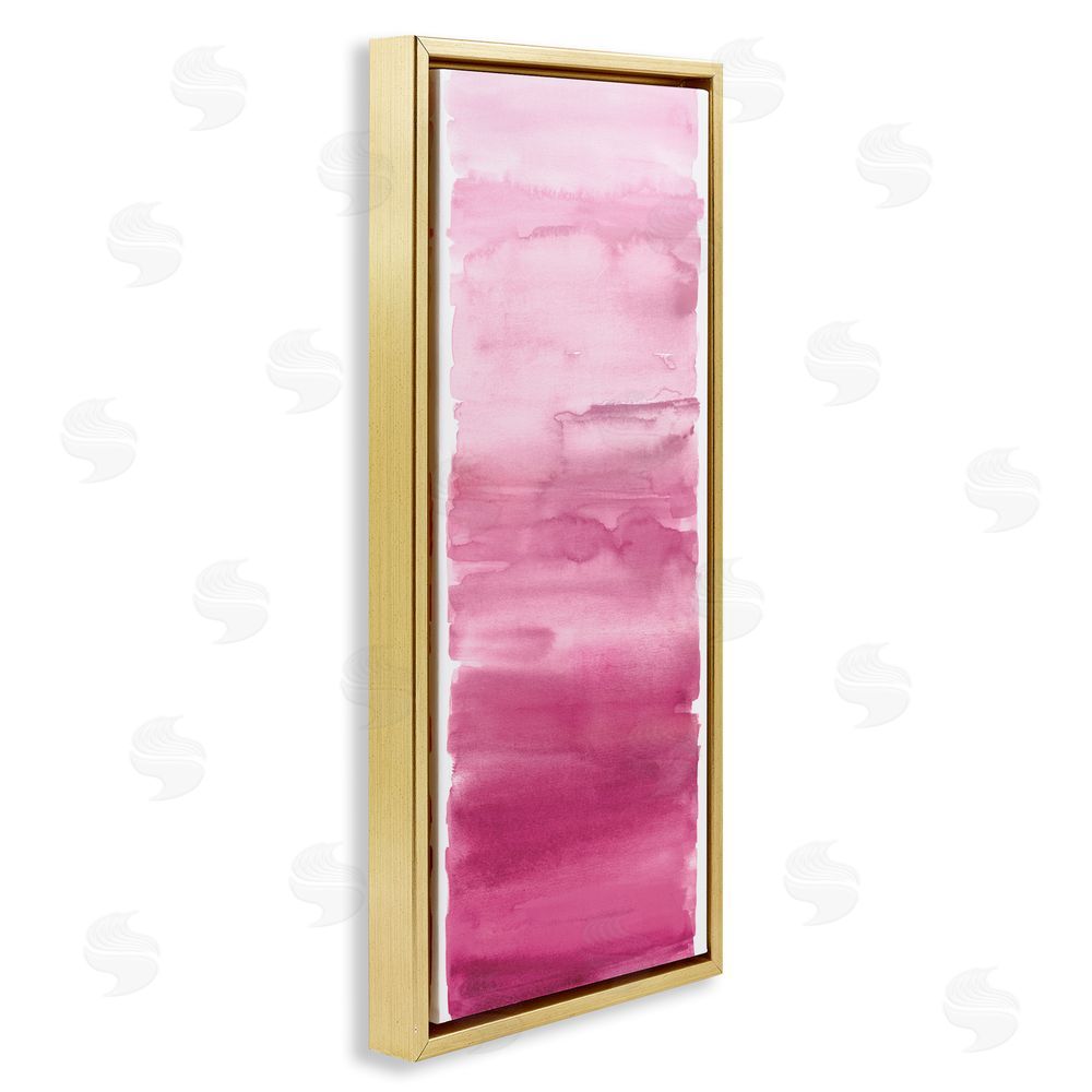 Allie Corbin Blush Blend Gradient Gold Floating Frame Canvas Wall Art Print