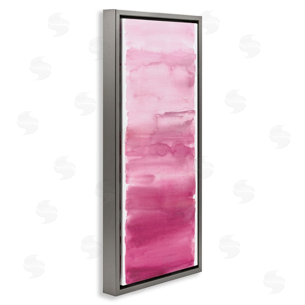 Allie Corbin Blush Blend Gradient Gray Floating Frame Canvas Wall Art Print