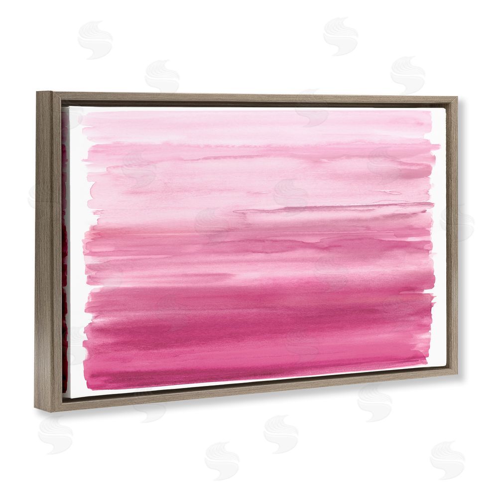 Allie Corbin Ombre Pink Blush Brown Floating Frame Canvas Wall Art Print