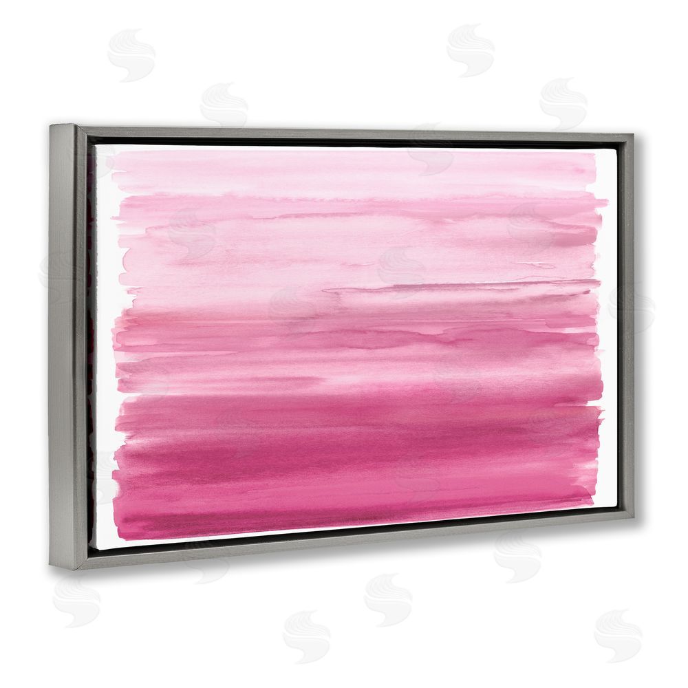 Allie Corbin Ombre Pink Blush Gray Floating Frame Canvas Wall Art Print