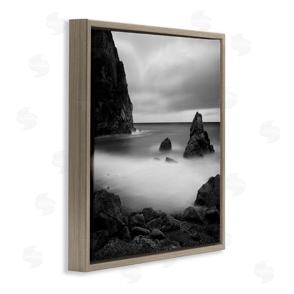 Chip Forelli Clear To The Horizon Brown Floating Frame Canvas Wall Art Print